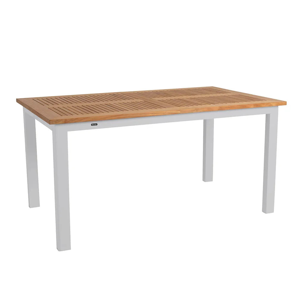 Brafab, Lyon Esstisch 95x152-210cm - Hellgrau/Teak