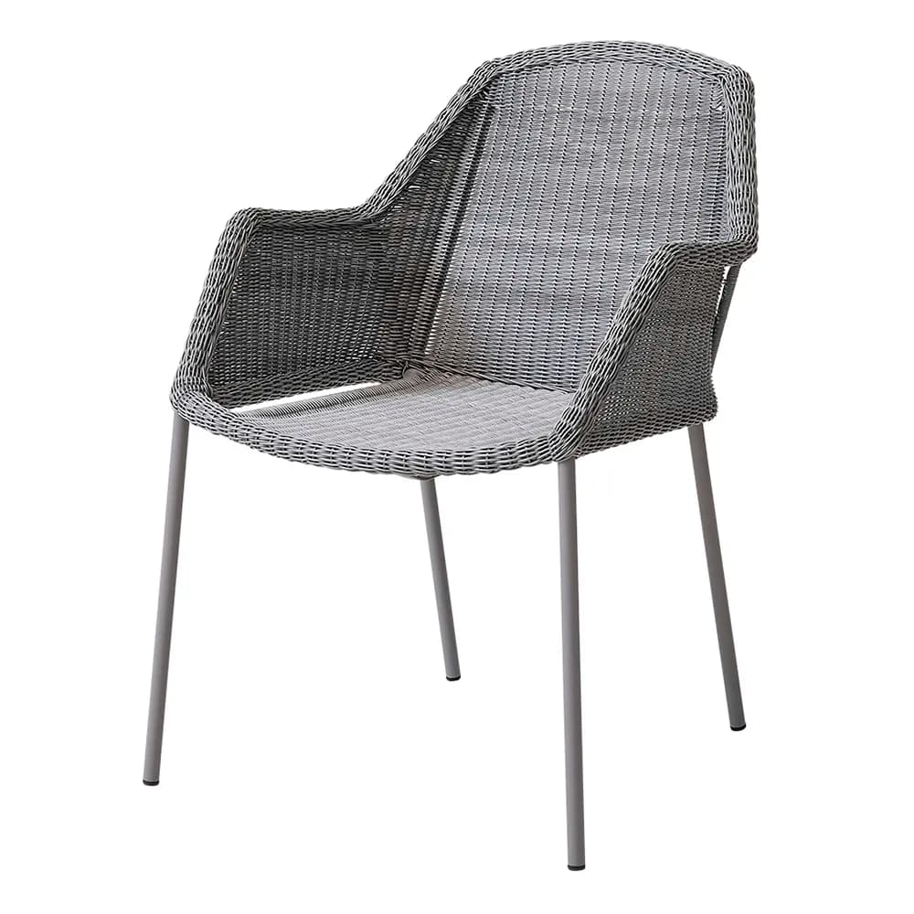 Cane-line Breeze stapelbarer Armlehnstuhl Weave Light Grey