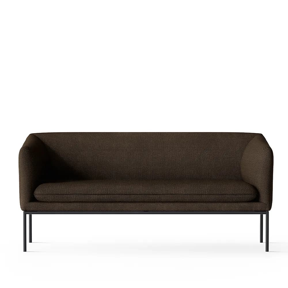 Ferm Living, Sofa 2-Sitzer Turn Hallingdal Dark Brown