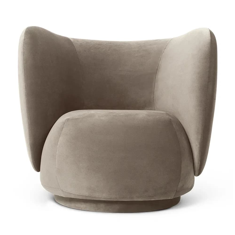 Ferm Living, Rico Lounge sessel Rich Velvet - Beige