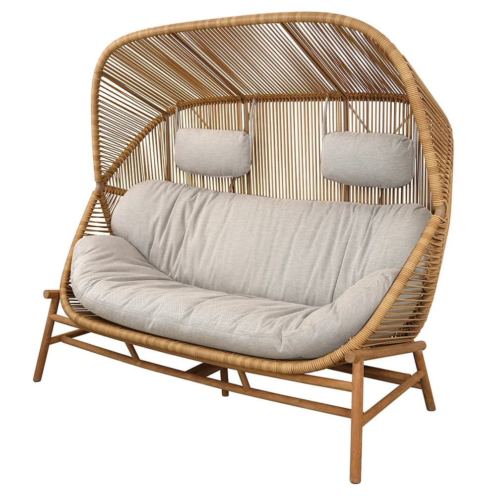 Cane-line, Hive 2-sits Sofakissenset + Nackenkissen Sand AirTouch