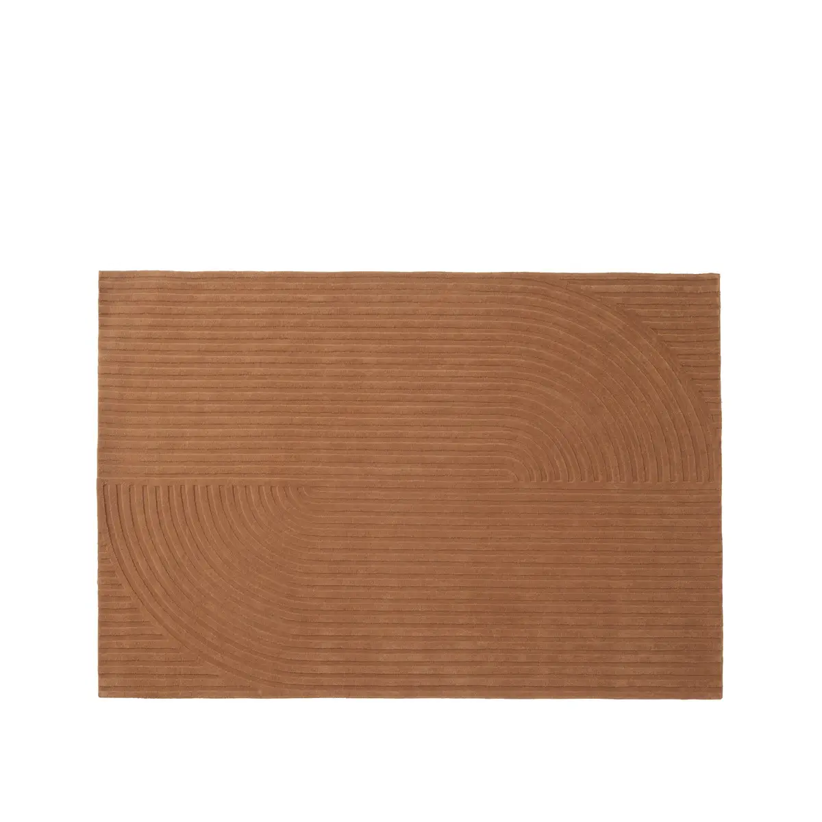 Muuto, Relevo Teppich Quattro – 170 x 240 cm – Gebranntes Orange