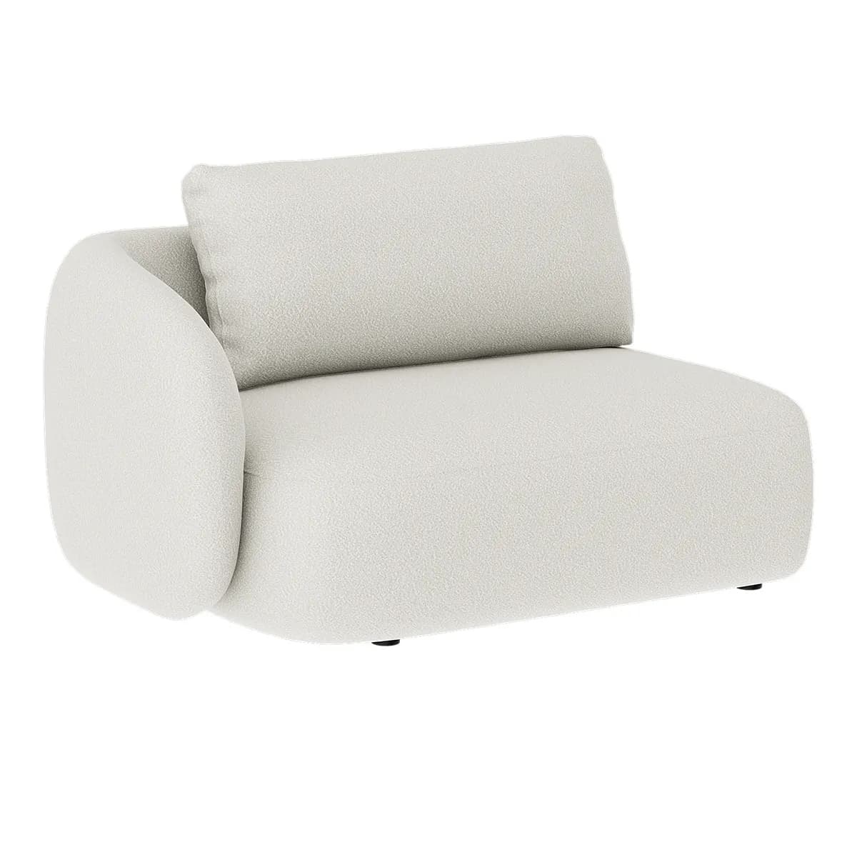 Artwood, Dixon 1,5-Sitzer Sektion links Bouclé cream