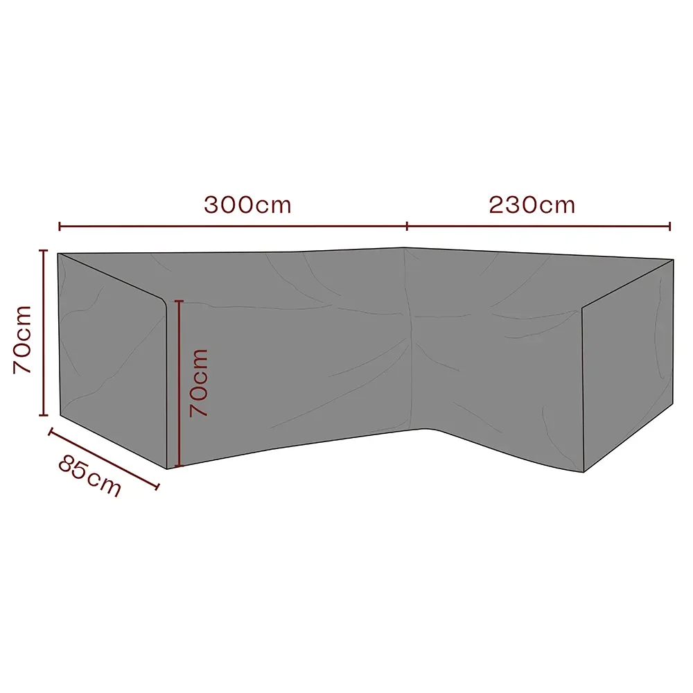 Brafab, Möbelschutzhülle Ecksofa 230/300x70x85 cm Premium