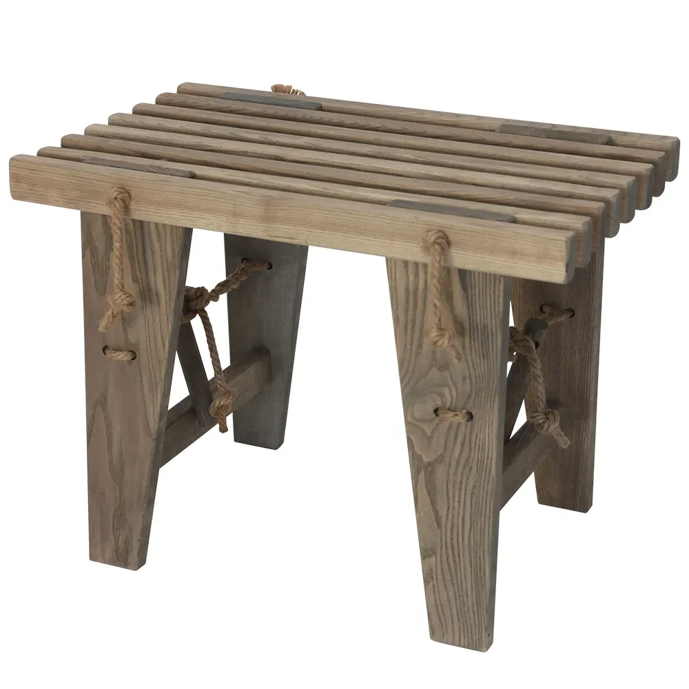 Hillerstorp, Ecobench 60 cm Esche grau geölt
