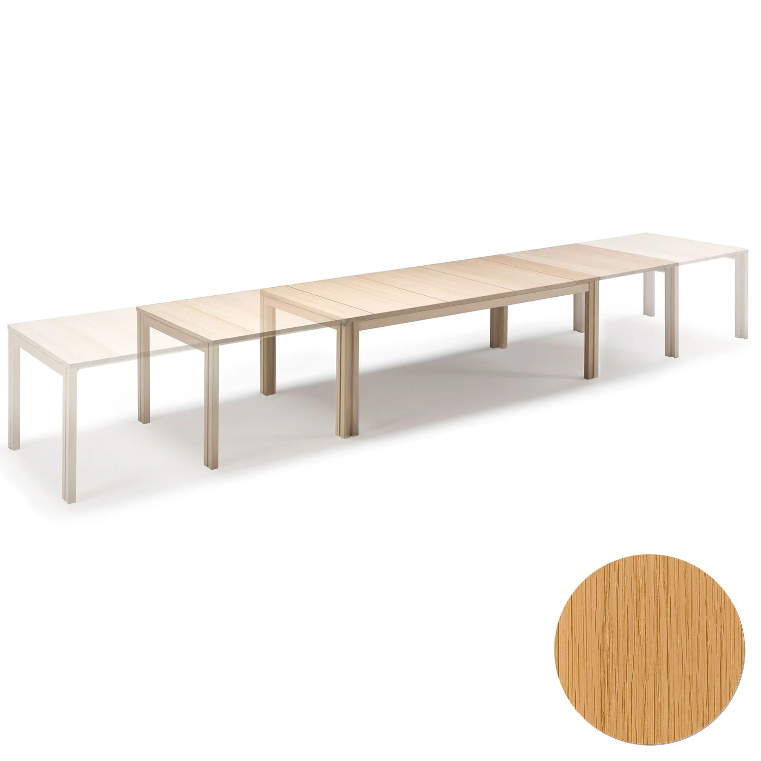 Skovby, Sm24 Tisch Eiche Massiv Naturöl 200-356(512)X100X73Cm