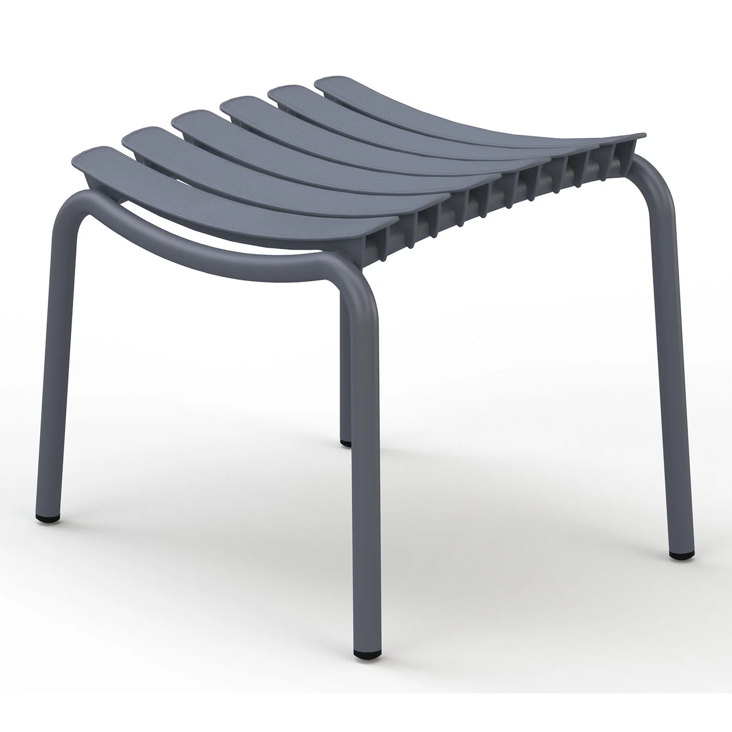 Houe, Reclips Fußhocker Grau Aluminium