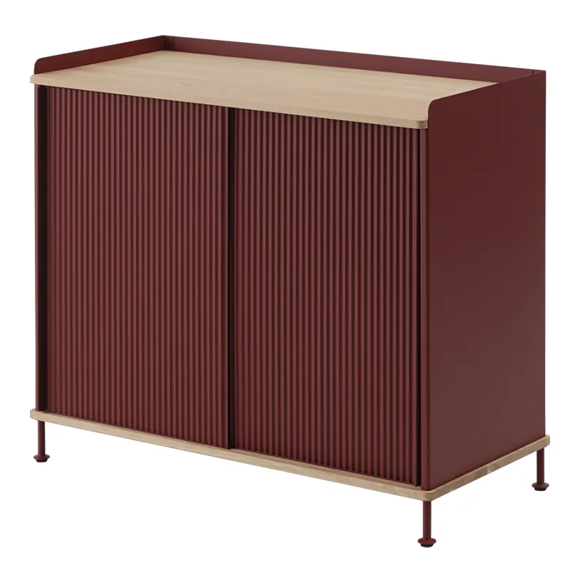 Muuto, Enfold Anrichte 100 x 45 cm - oiled oak Deep Red