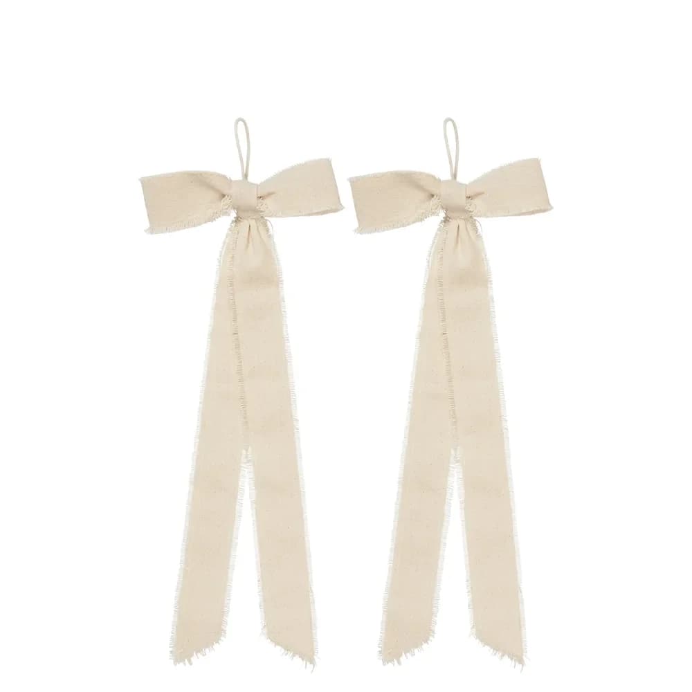 Ferm Living, Handgefertigte Weihnachtsbaumschmuck Bow 2 Stk