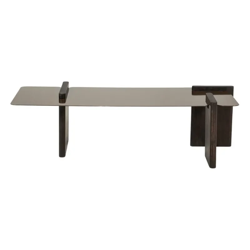 By-Boo, Voro Couchtisch 43x103x30 cm Eisen braun