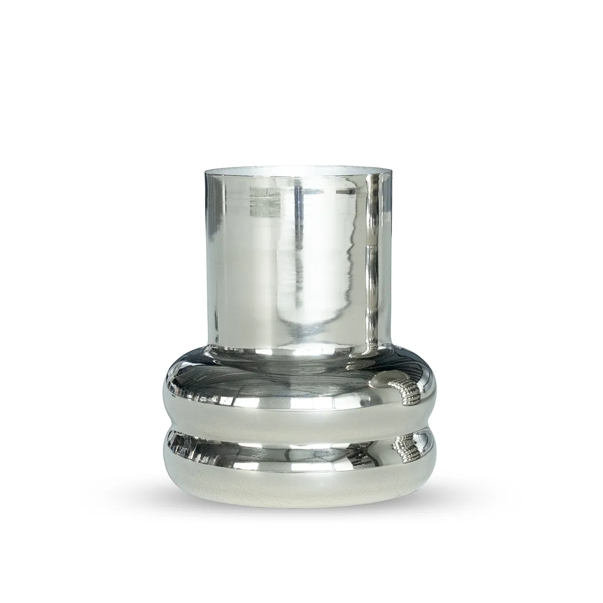 By-Boo, Handgefertigte Vase Chromeo Small Chrome H21 cm