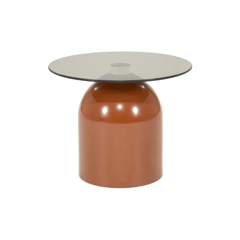 By-Boo, Irona small Couchtisch 50x50x40 cm Glas braun