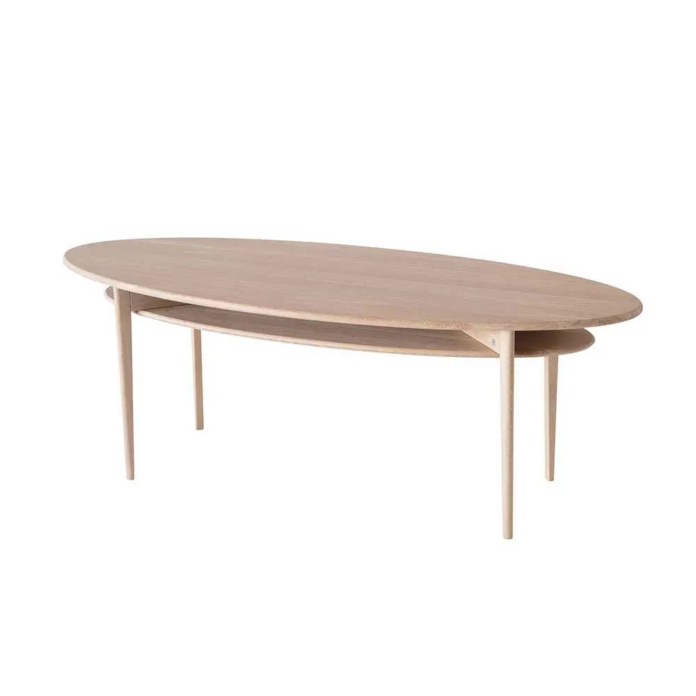 Oscarssons Möbel, Celia Couchtisch 120 cm Eiche weiß geölt