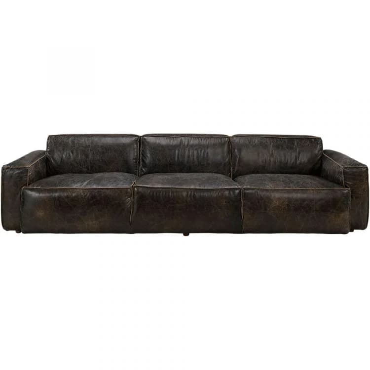 Artwood, Buddy 4-Sitzer Sofa Leder Fudge