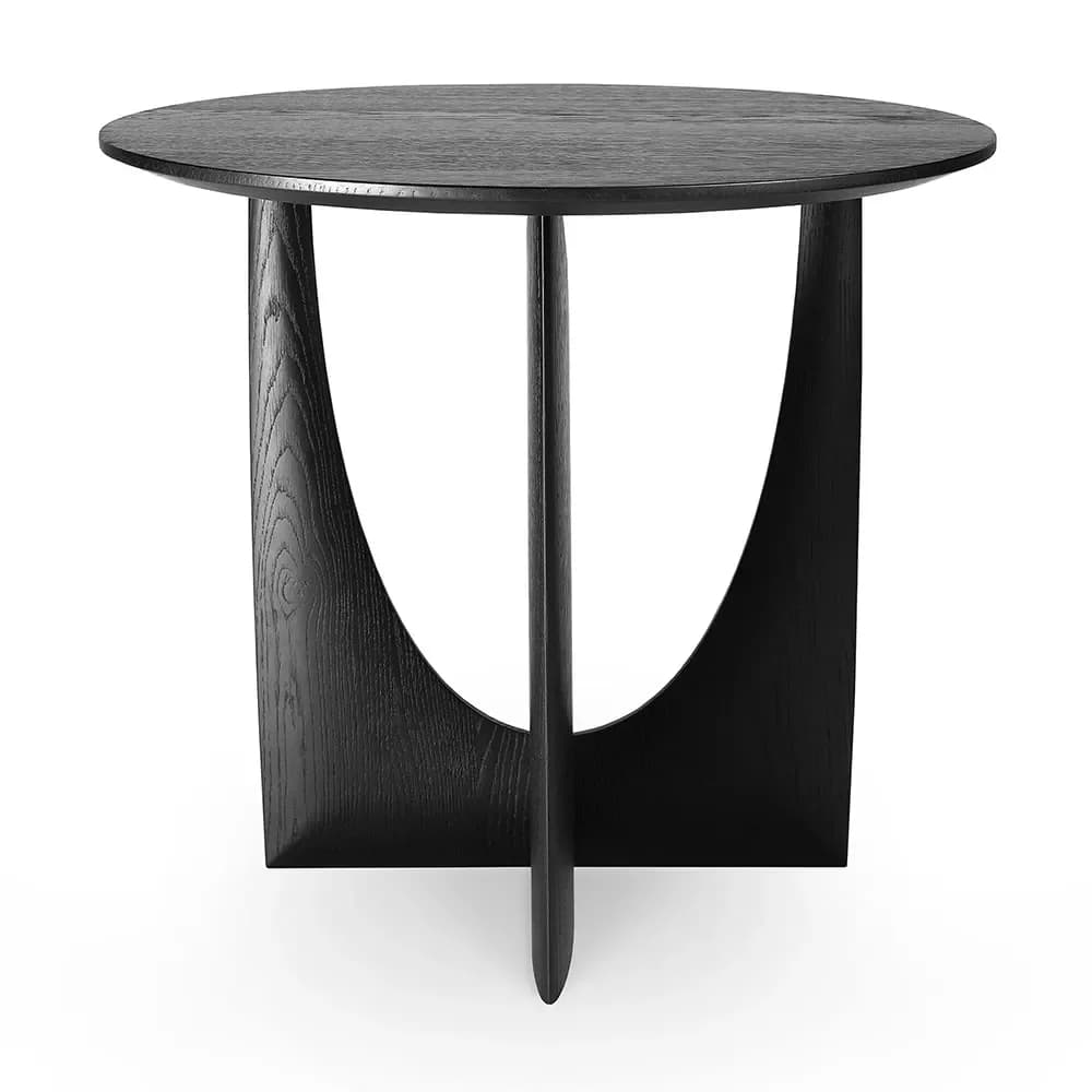 Ethnicraft, Geometrischer Beistelltisch Eiche Schwarz