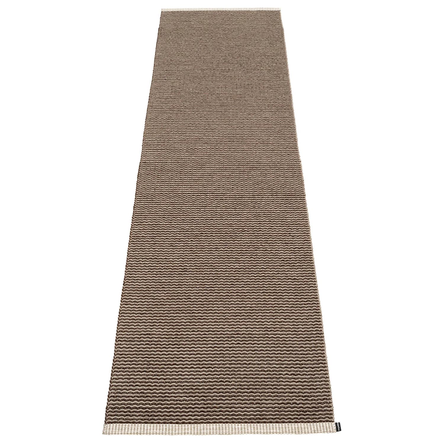 Pappelina, Mono Teppich 70x300 cm dark brown / dark linen