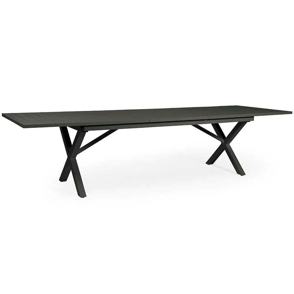 Brafab, Hillmond Tisch 100x240-310 cm schwarz