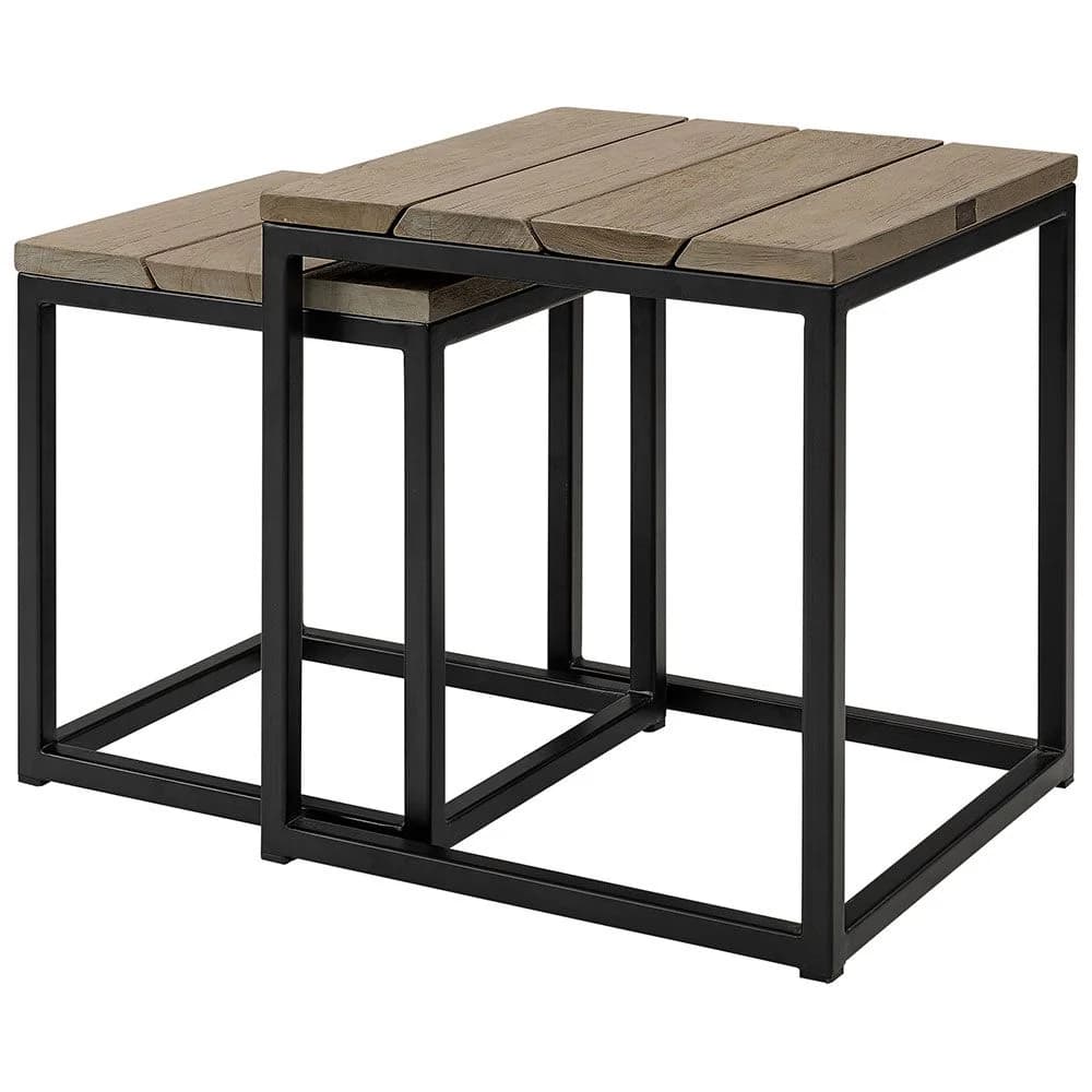 Anson sidobord charcoal 2-set