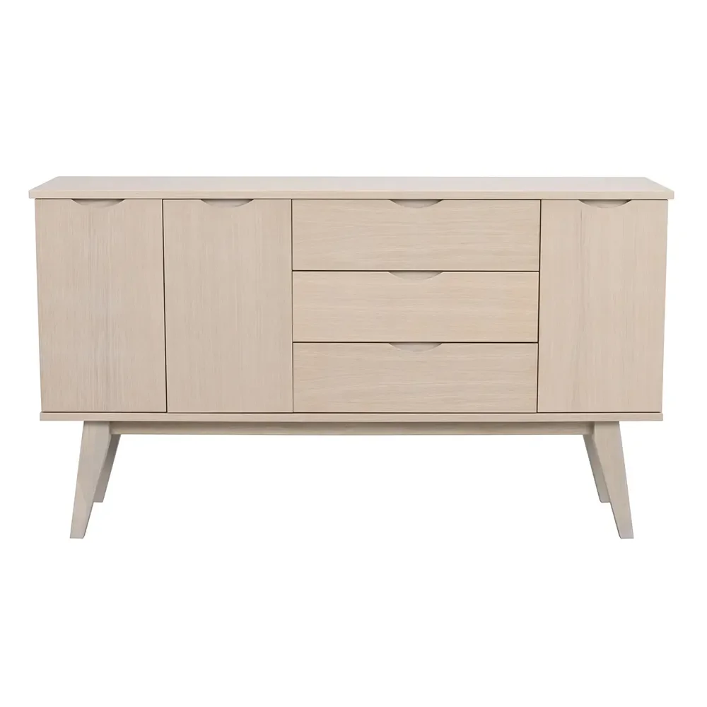 Rowico Home, Filippa Sideboard 150x40 cm weiß pigmentierte Eiche