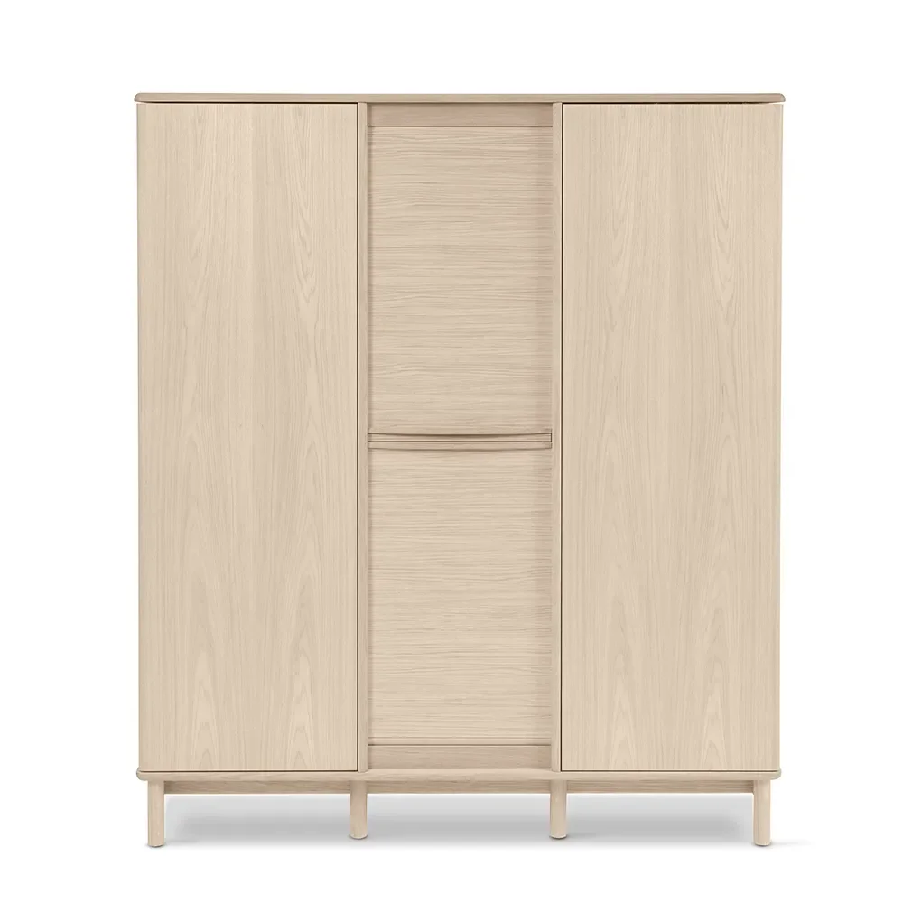 Skovby, SM546 Hoher Sideboard aus weiß geöltem Eichenholz