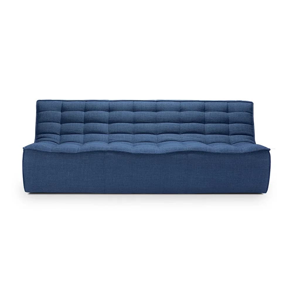 Ethnicraft, N701 3-Sitzer-Sofa Blau