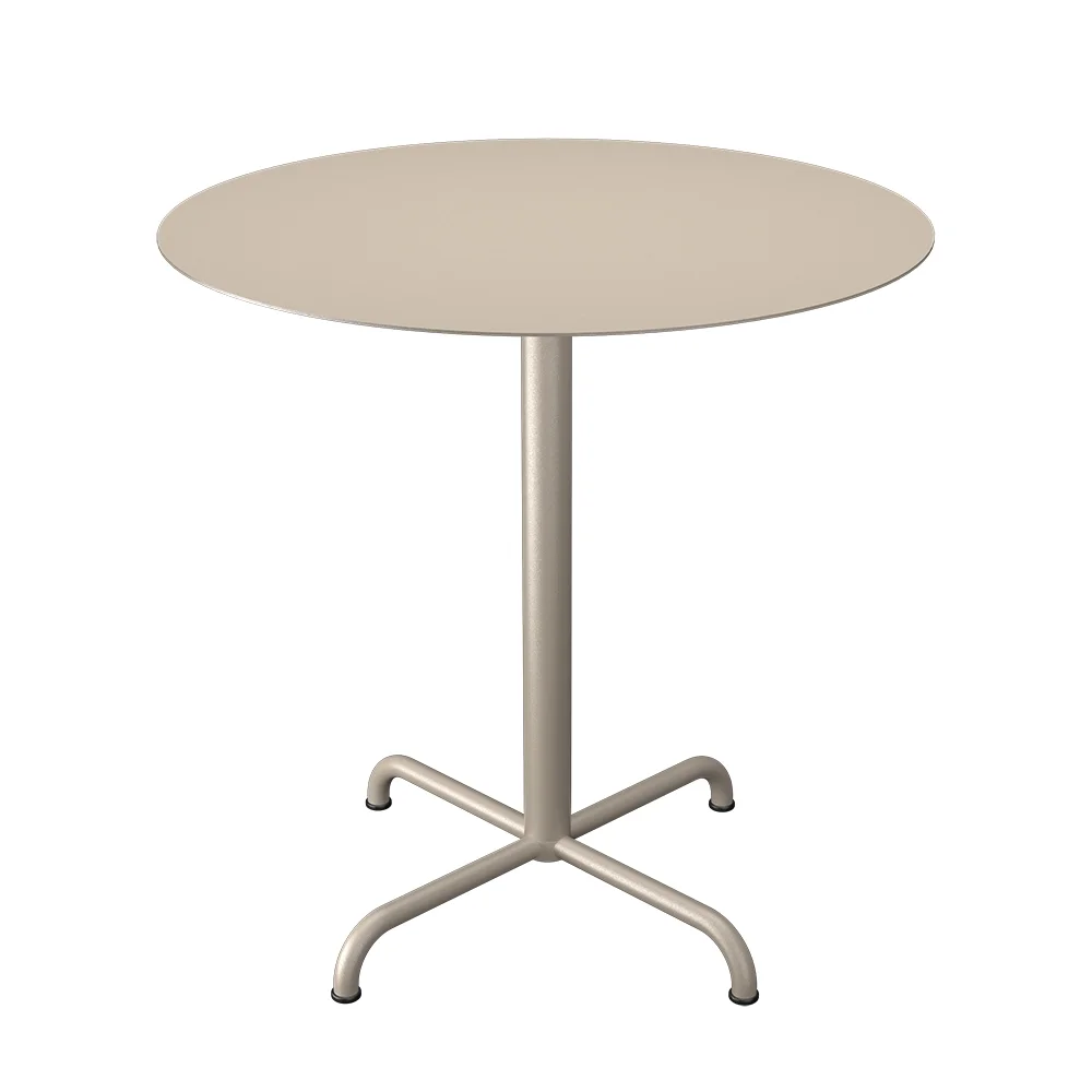 Houe, PICO Couchtisch Ø74 cm, 4-Fuß-Gestell Beige