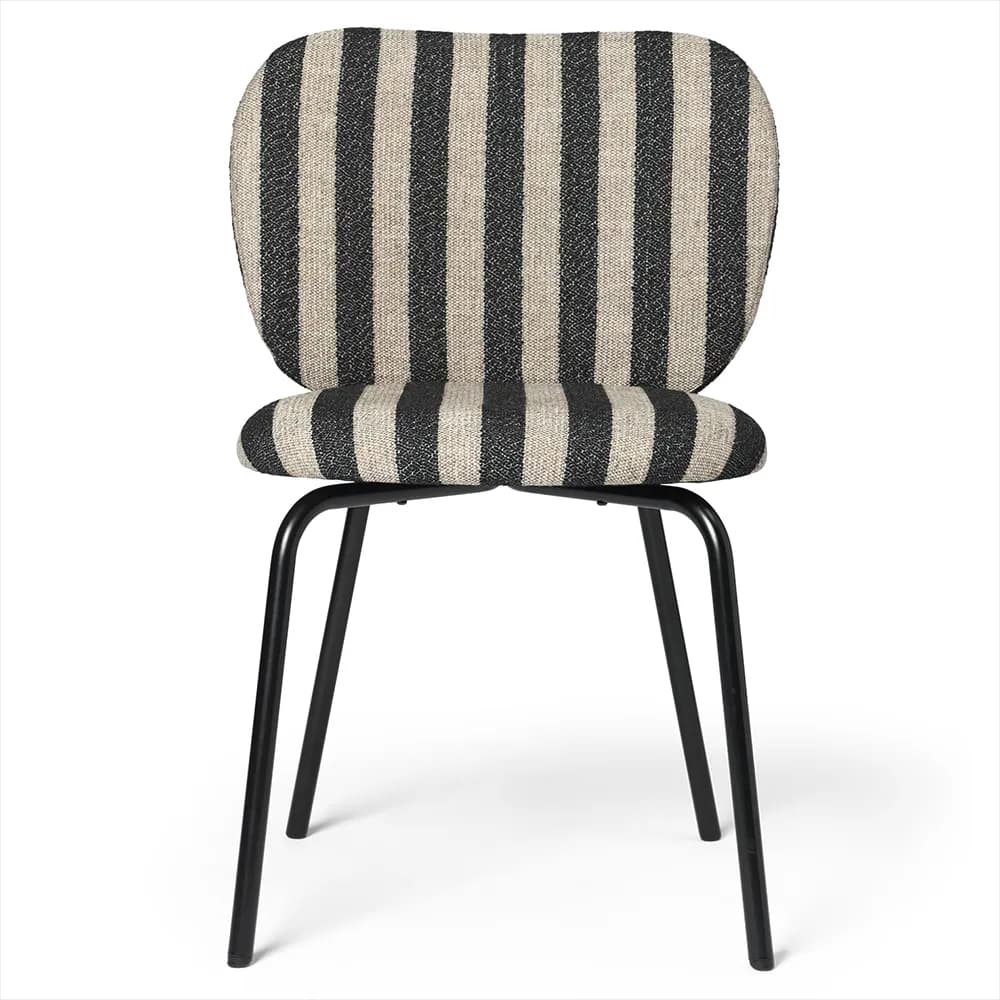 Ferm Living, Rico Esszimmerstuhl Black Louisiana - Sand/Black