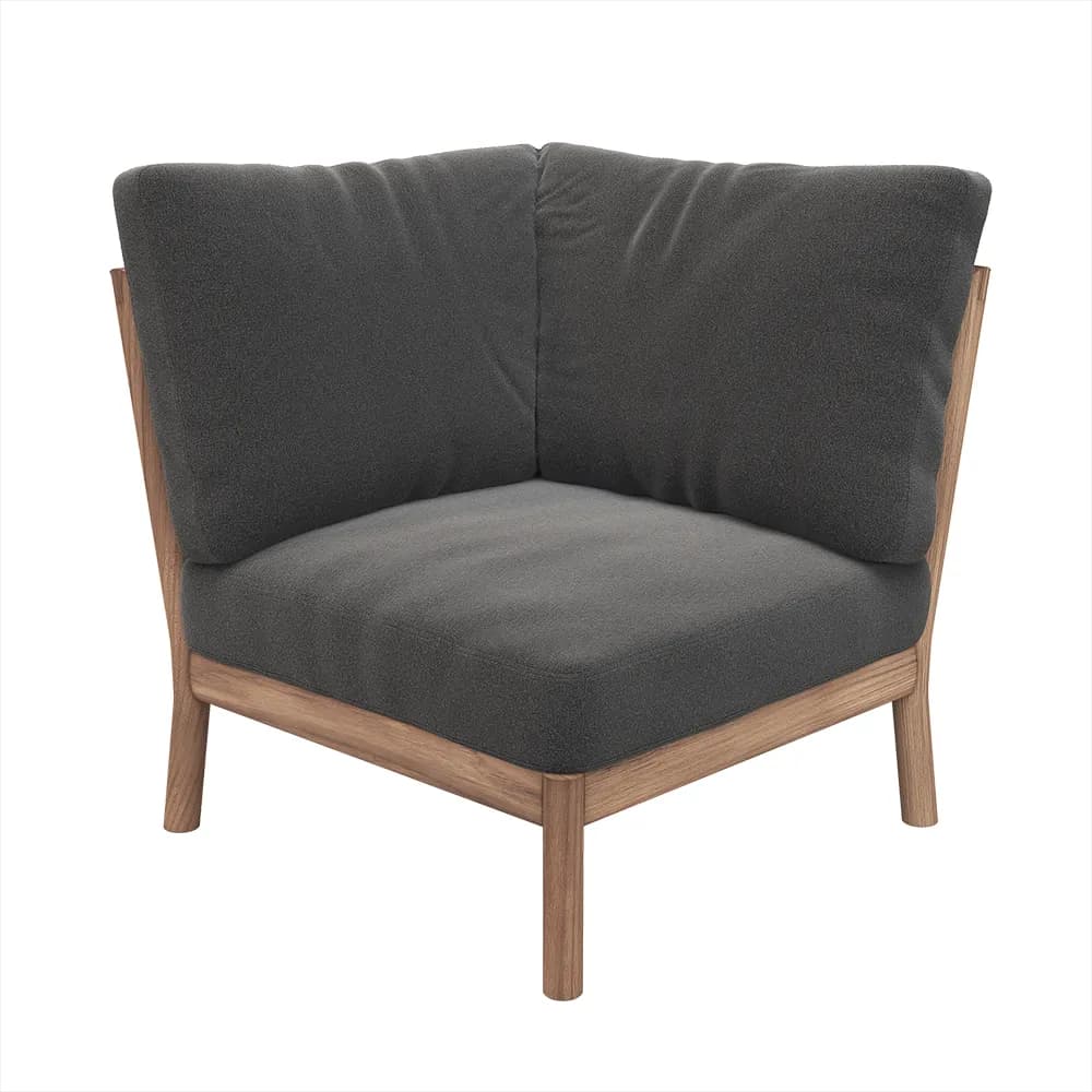 Skagerak, Tradition Eckmodul Holzkohle/Teak