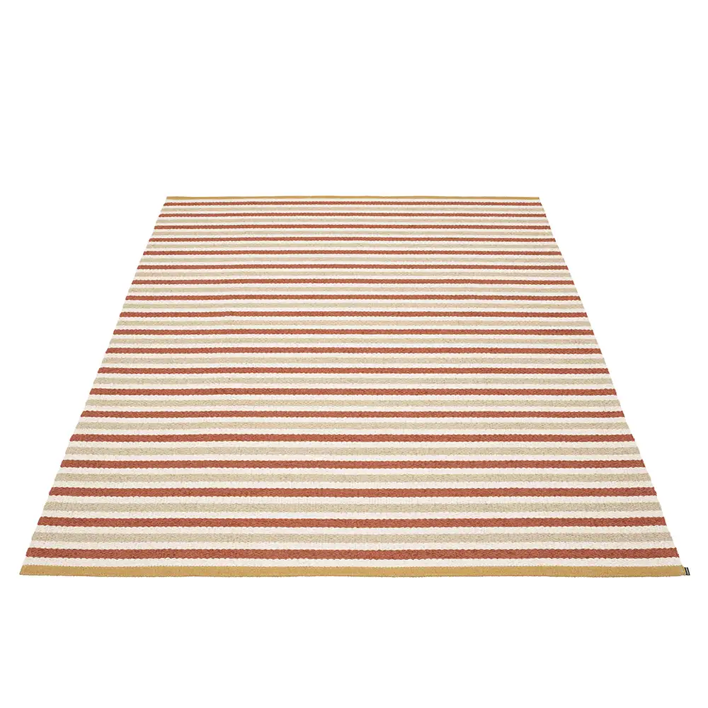Pappelina, Teo Teppich 140x200 cm Brick/Beige/Vanilla