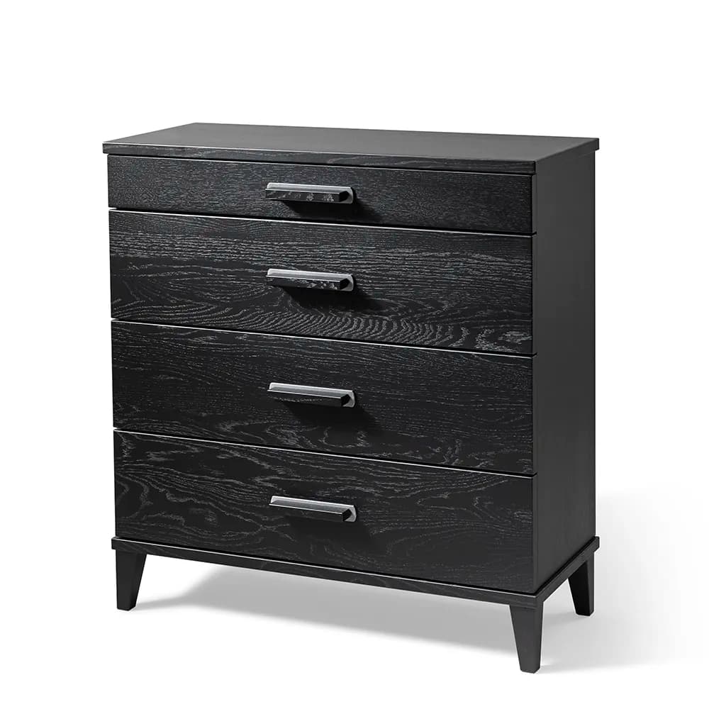 Oscarssons Möbel, Malva Kommode H76 B70 Eiche schwarz gebeizt