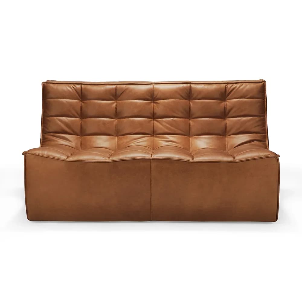 Ethnicraft, N701 2-Sitzer-Sofa Leder