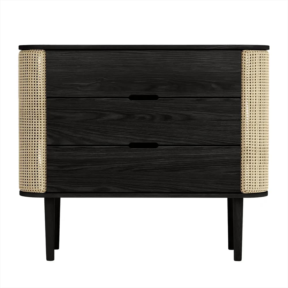 Umage, Treasures Kommode, Eiche schwarz/Venetian Cane