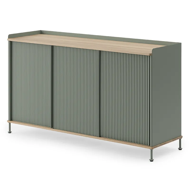 Muuto, Enfold Anrichte 148 x 45 cm - oiled oak Dusty Green