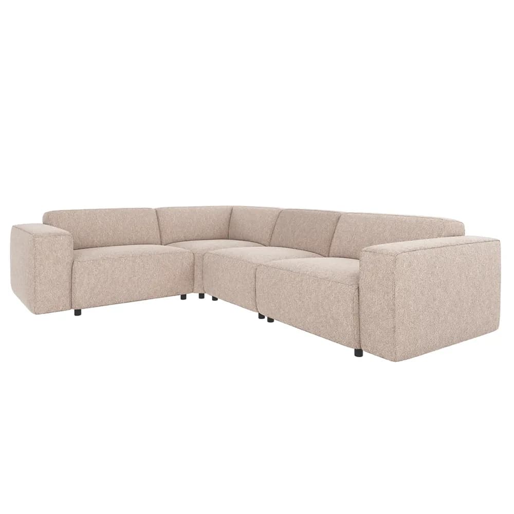 Rowico Home, Willard Ecksofa 2+3-Sitzer Stoff Alice hellbeige