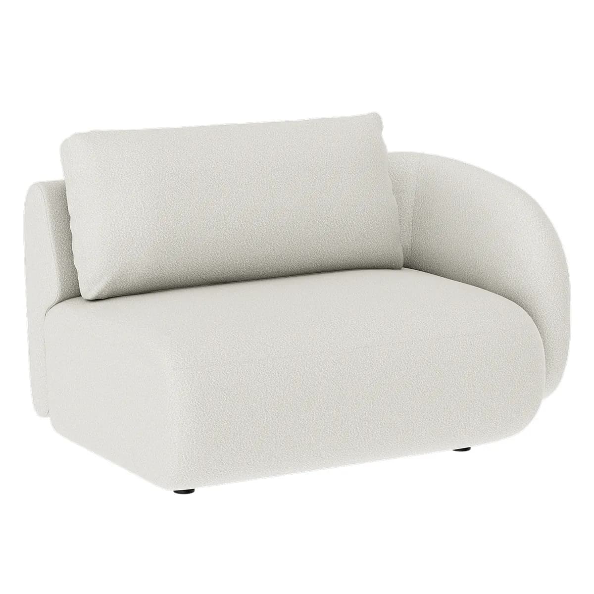 Artwood, Dixon 1,5-Sitzer Sektion rechts Bouclé cream