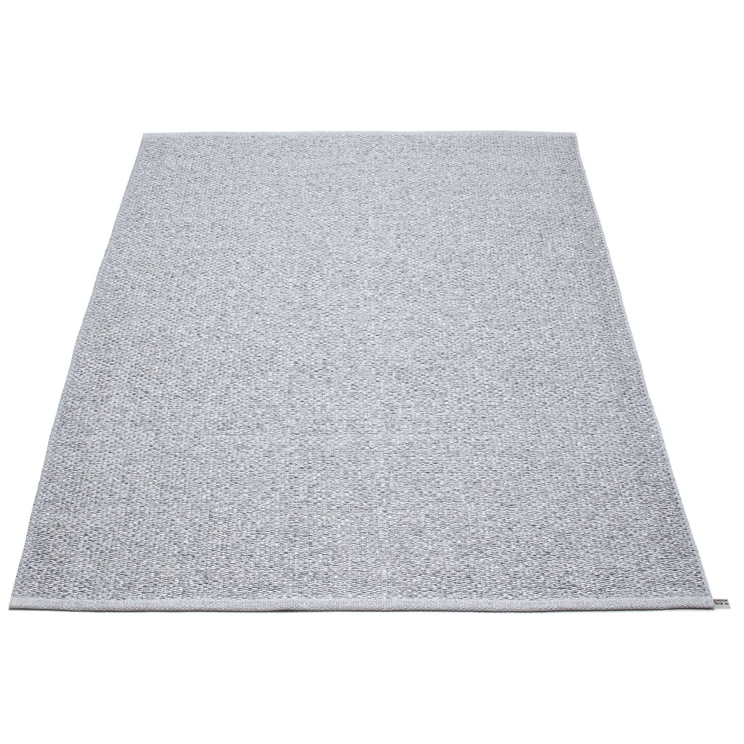 Pappelina, Svea Teppich 140x220 cm grey metallic / light grey