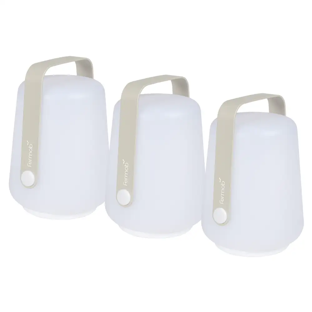 Fermob, Balad Lampe H12 3er-Pack Lehm Grau