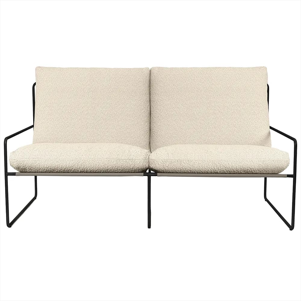 Ferm Living, Desert 2-Sitzer Sofa Black/Off-white
