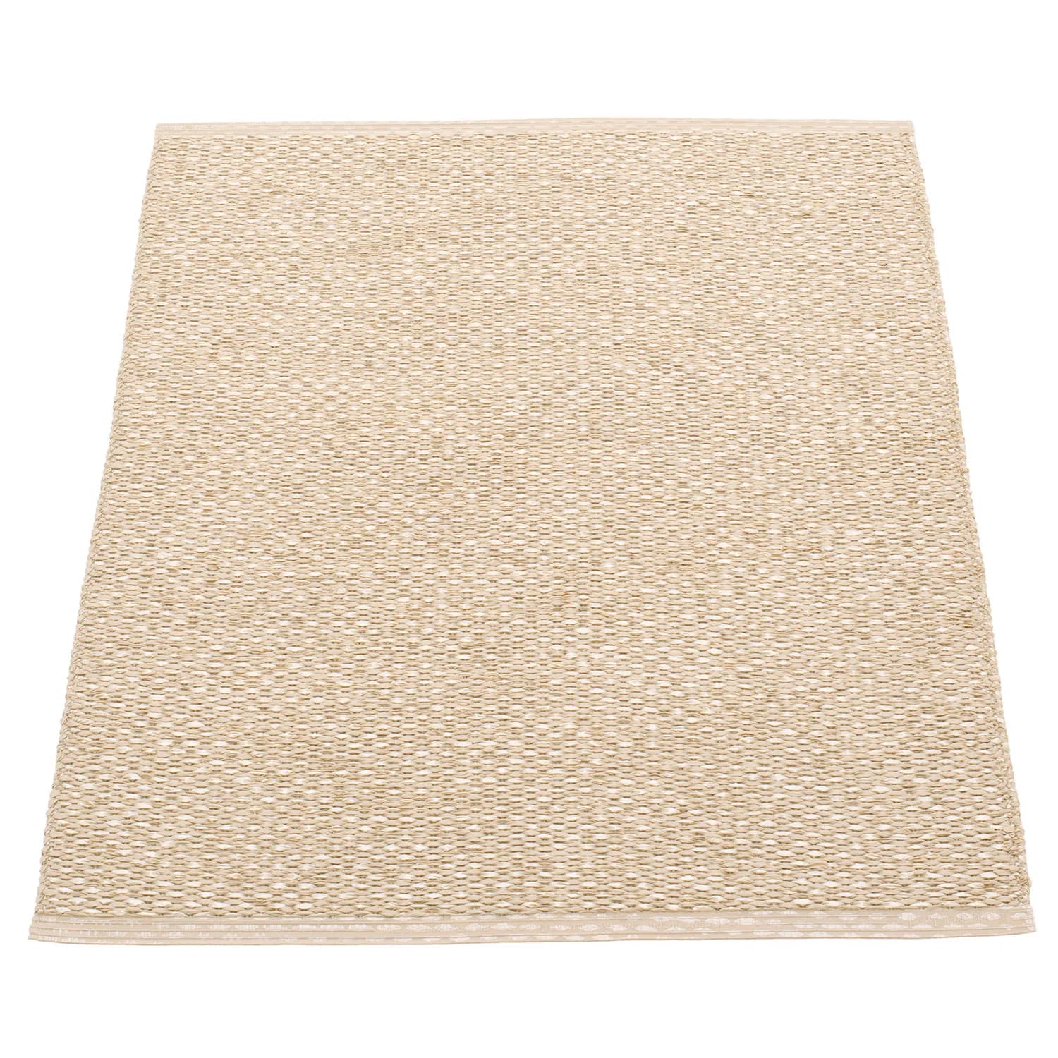 Pappelina, Svea Teppich 70x90 cm beige / champagne metallic