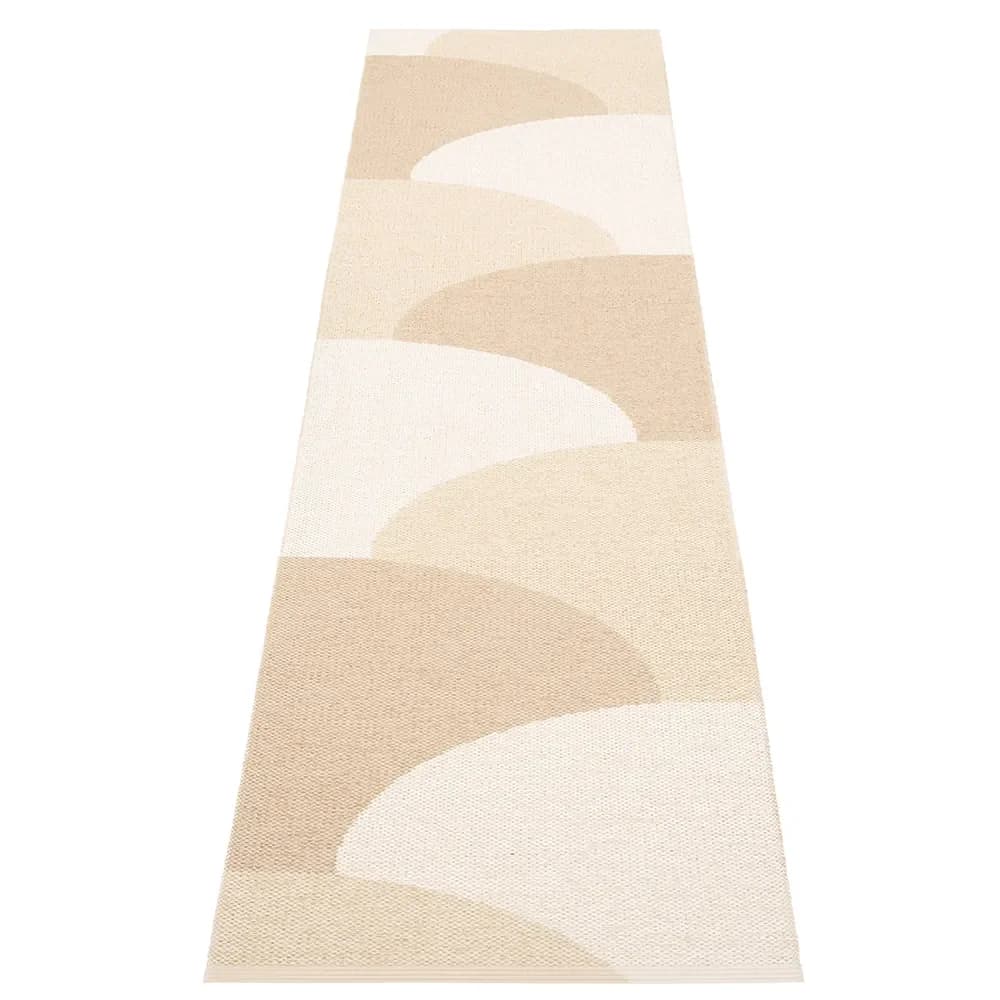 Pappelina, Hill teppich Vanilla/Beige/Cream 70 x 270cm