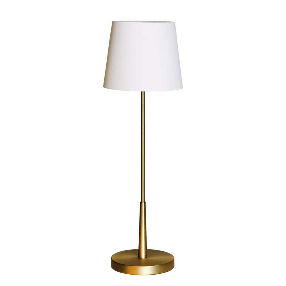 by Rydéns, Lumi Tischleuchte H: 68,5cm gold/weiss