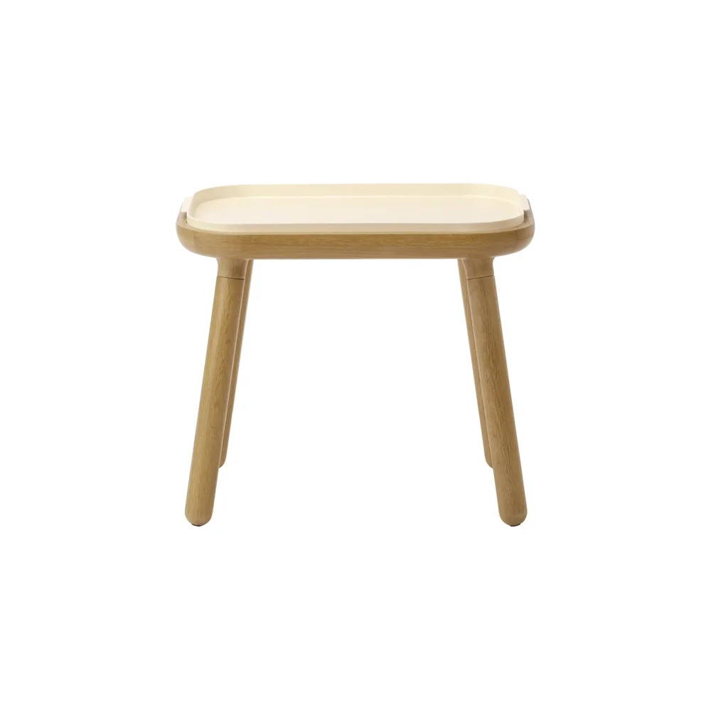 Umage, Paff Beistelltisch hoch Eiche/Pearl White
