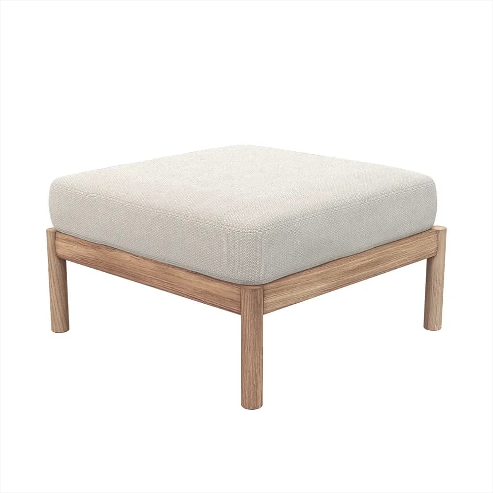 Skagerak, Tradition Fußhocker Light Sand/Teak