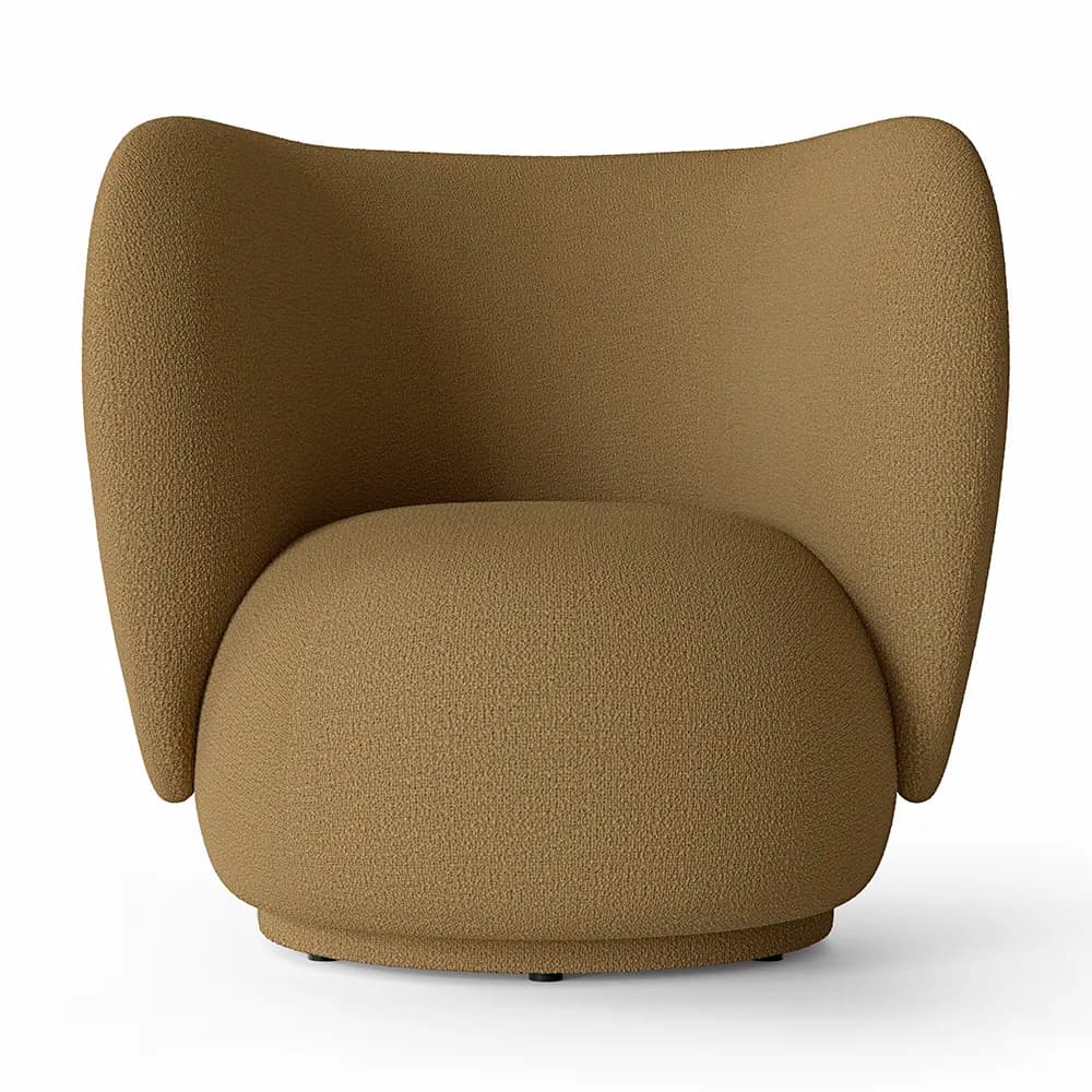 Ferm Living, Rico Lounge sessel Wool Boucle - Sugar Kelp