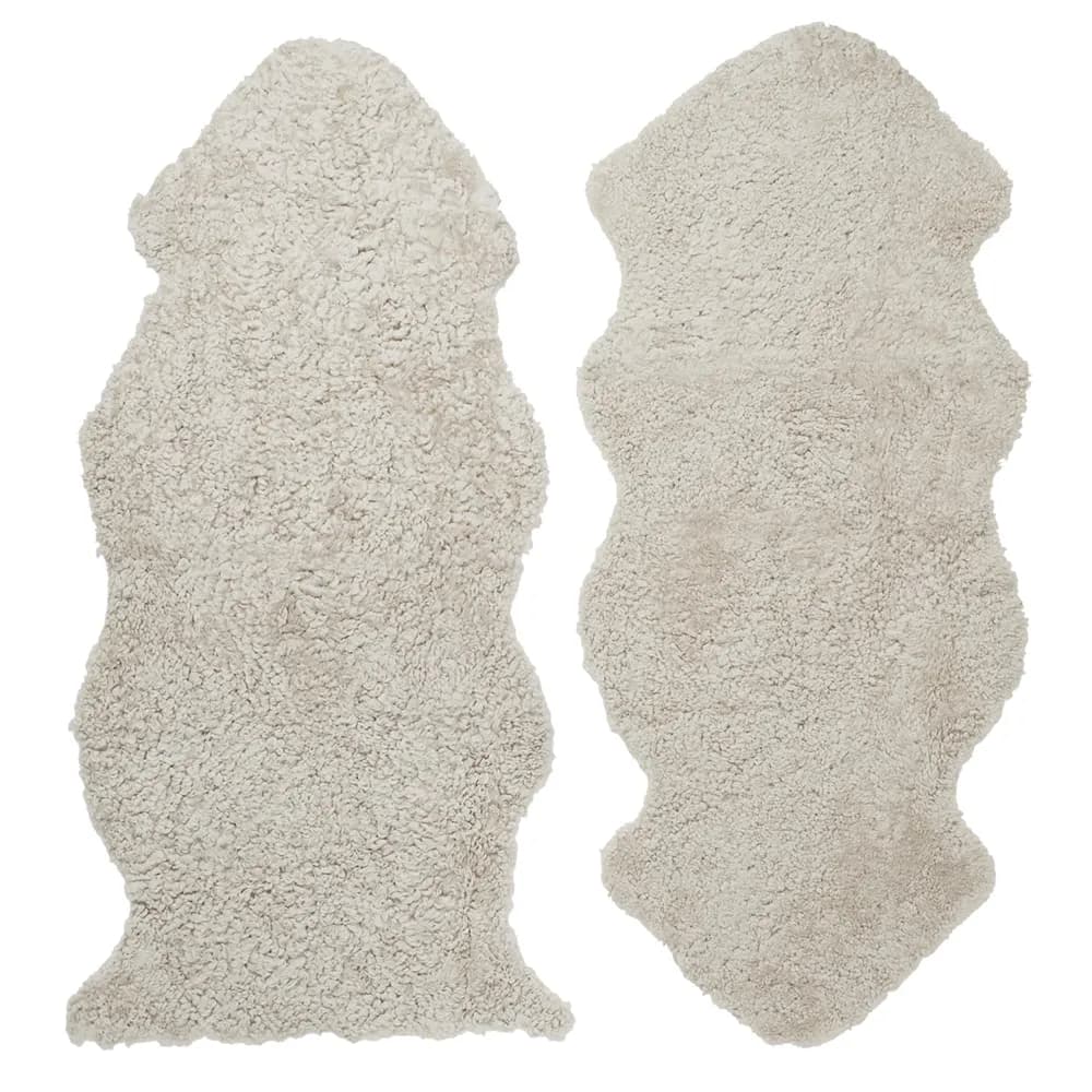 Skinnwille, Curly 1,5 Schafsfell Sand