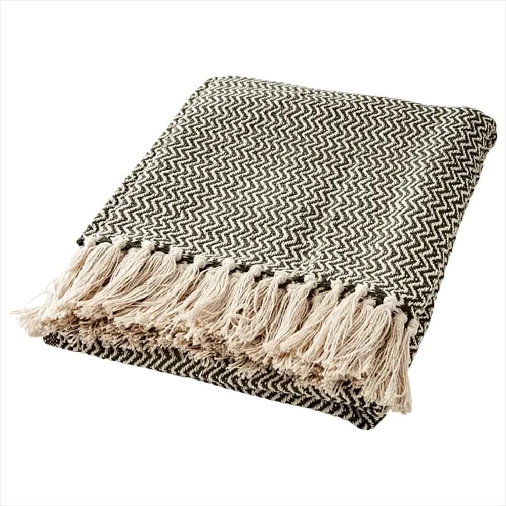 Affari of Sweden, ANNA Decke Olive green/off white