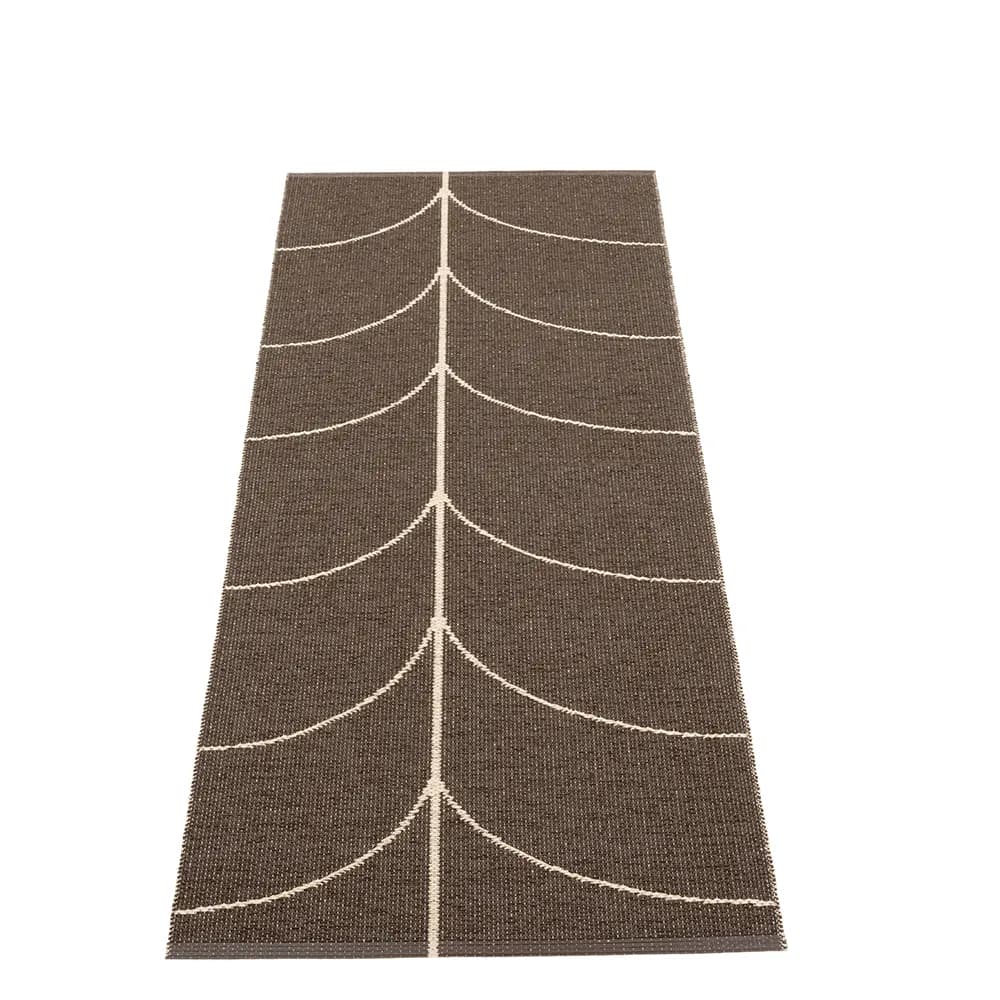 Pappelina, Gewebter Teppich Leif Dark Brown 70x180 cm
