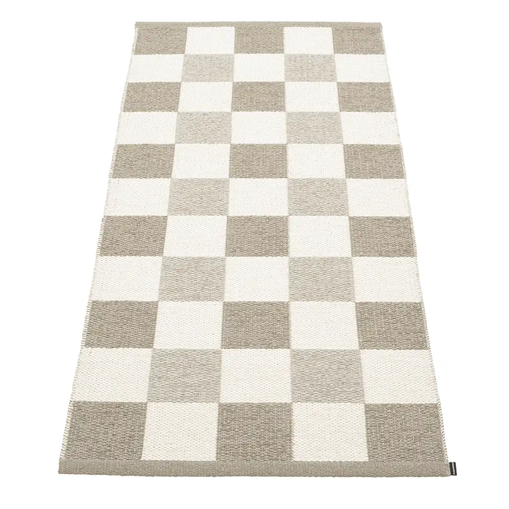 Pappelina, Pix Teppich 70x160 cm Dark Linen/Vanilla/Linen