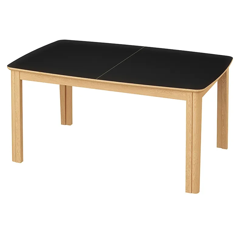 Skovby, SM107 Esstisch 101x160-316-368 cm Naturgeolt Eiche - Schwarz Nanolaminat