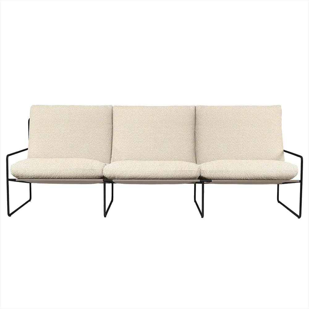 Ferm Living, Desert 3-Sitzer Sofa Black/Off-white